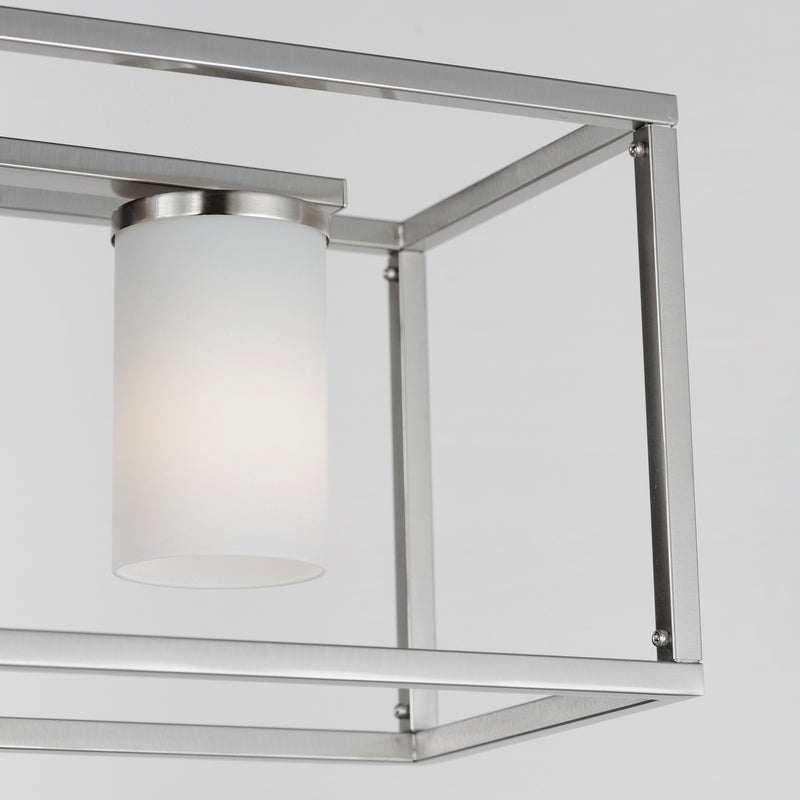 Lateral 4-Light Linear Pendant, Black or Satin Nickel