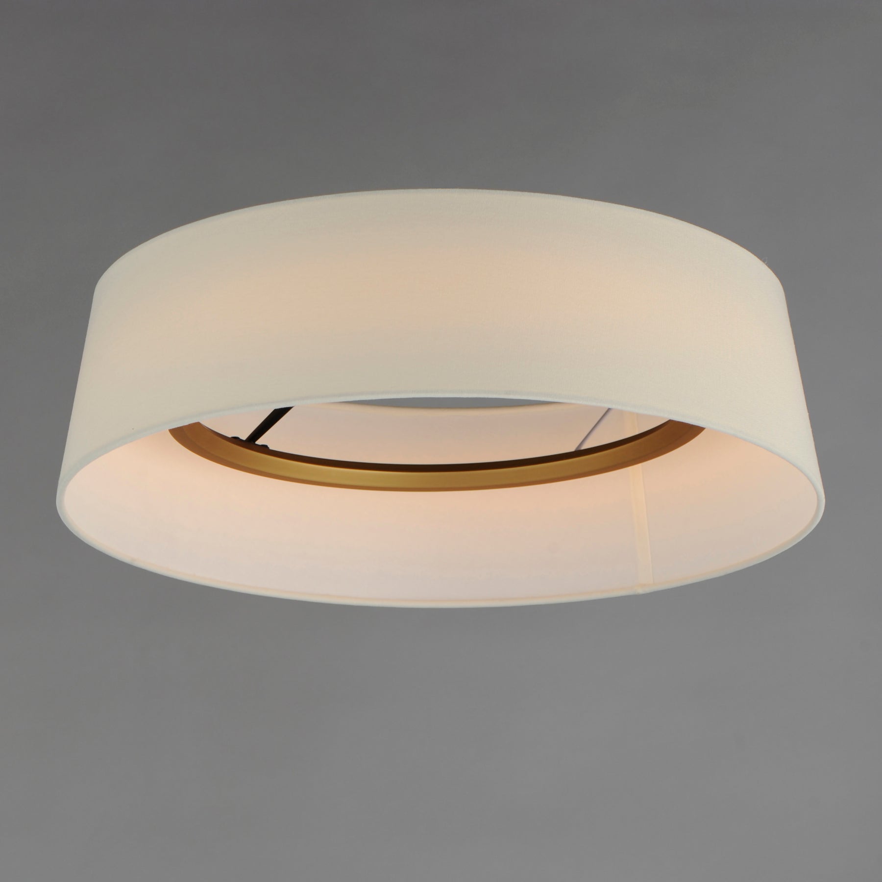 Paramount 21" LED Flush Mount Ceiling Light, Natural Aged Brass