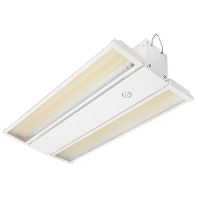Foldable 2 Foot Linear High Bay, 14,850 Lumens, 70W/90W/110W Selectable, 5000K, 0-10V Dimmable, 120-277V, White Finish