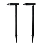 Contemporary Square Solar Path Light - Black 2 PK