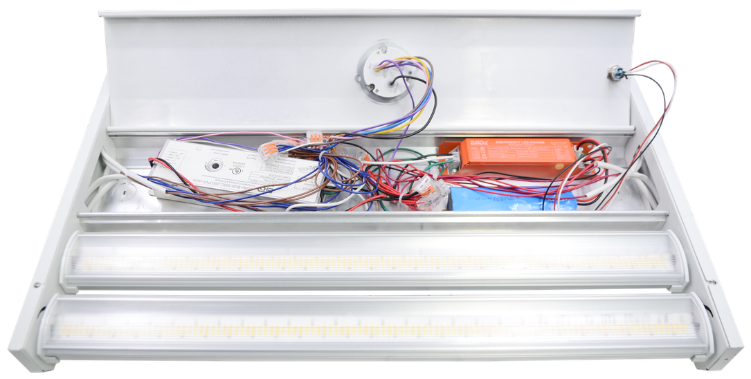 2FT LED Rotating Linear High Bay, 42,720 Lumen Max, Wattage and CCT Selectable, 120-277V