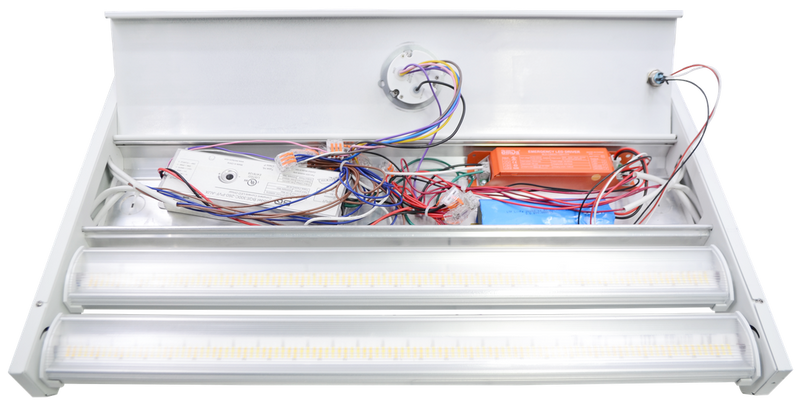 2FT LED Rotating Linear High Bay, 42,720 Lumen Max, Wattage and CCT Selectable, 120-277V