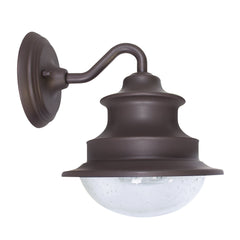 Solar Barn Light, 120 Lumens, 1.5W, 3.2V, 6000K, Brown Finish