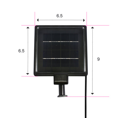 Solar Barn Light, 120 Lumens, 1.5W, 3.2V, 6000K, Brown Finish