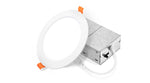 6" LED Round Recessed Mini Panel, 15W, CCT Selectable, 120V, Black, Bronze or White