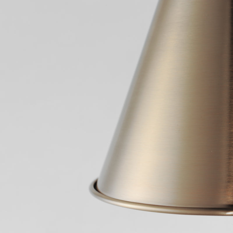 Veritas 12" 1-Light Pendant, Heritage or Satin Nickel