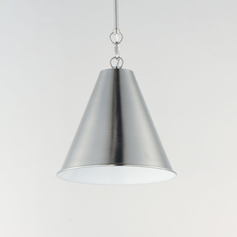 Veritas 12" 1-Light Pendant, Heritage or Satin Nickel