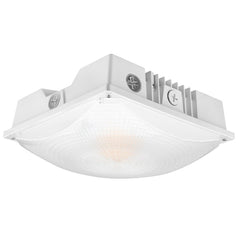 Square Canopy: Slim-Line, 8700 Lumen Max, Wattage and CCT Selectable, 120-277V, White or Bronze Finish