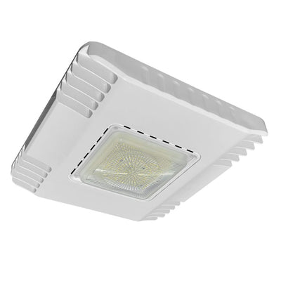 Large Square Canopy: Slim-Line, 150W, 18000 Lumens, 100-277V