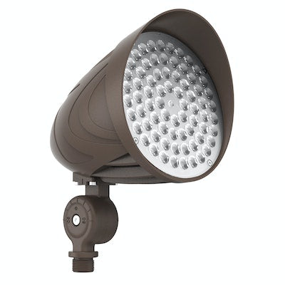 Trunnion Mounted MAGNA-Line LED Bullet Flood Light with Photocell, 15W/20W/25W Selectable, 120-277V, 3,125 Lumens, CCT Selectable 3000K/4000K/5000K, Bronze or White Finish
