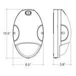 LED Wall Pack, CCT Selectable, 15W, 1950 Lumens, Integrated Photocell, Emergency Backup Option, 120-277V