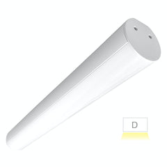 4' Architectural Tubular Linear Fixture, 40W, 4600 Lumens, CCT Selectable, 120-277V