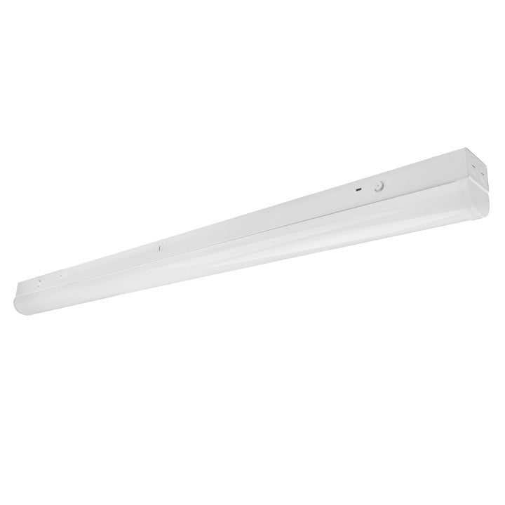 4FT Round Strip Light, 5200 Lumen Max, Wattage and CCT Selectable, Optional Emergency Backup and Sensors, 120-277V, White or Black Finish