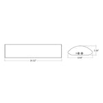 10" X 2FT LED Frosted Wrap Light, 3250 Lumen Max, Wattage and CCT Selectable, 120-277V