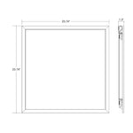 2PK 2x2 LED Panel: Backlit-Line Control Ready, 4000 Lumen Max, Wattage and CCT Selectable, 120-277V