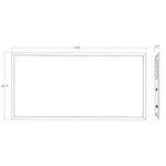 2PK 2x4 LED Panel: Backlit-Line Control Ready, 6250 Lumen Max, Wattage and CCT Selectable, 120-277V