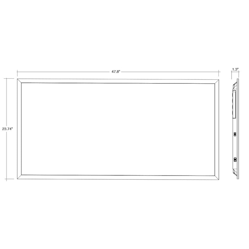 2PK 2x4 LED Panel: Backlit-Line Control Ready, 6250 Lumen Max, Wattage and CCT Selectable, 120-277V