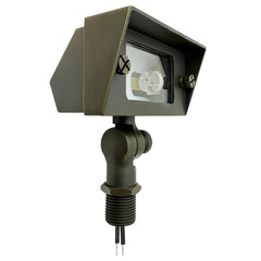 Landscape Flood Light: Small Square, 12V, Oil Rubbed Bronze or Matte Black