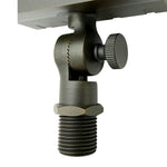Black metal camera mount with knurled adjustment knob and threaded base for landscape flood light in oil rubbed bronze finish