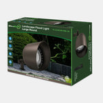 Oil rubbed bronze landscape flood light with solid brass construction and par38 bulb for outdoor lighting