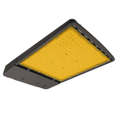 LED Area Light, 2200K Amber, 22,500 Lumen Max, Wattage Selectable, 120V-277V or 277-480V, Bronze, Black, White or Gray Finish