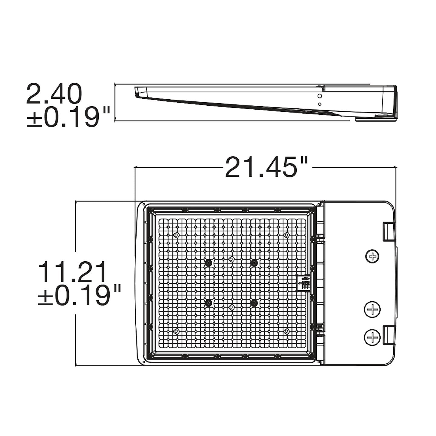 LED Area Light, 2200K Amber, 45,000 Lumen Max, Wattage Selectable, 120V-277V or 277-480V, Bronze, Black, White or Gray Finish