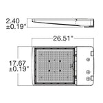 LED Area Light, 2200K Amber, 64,500 Lumen Max, Wattage Selectable, 120V-277V or 277-480V, Bronze, Black, White or Gray Finish