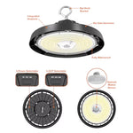 C-LINE: RHB3 UFO High Bays, 22,500 Lumen Max, Wattage and CCT Selectable, 120-277V, Black or White Finish