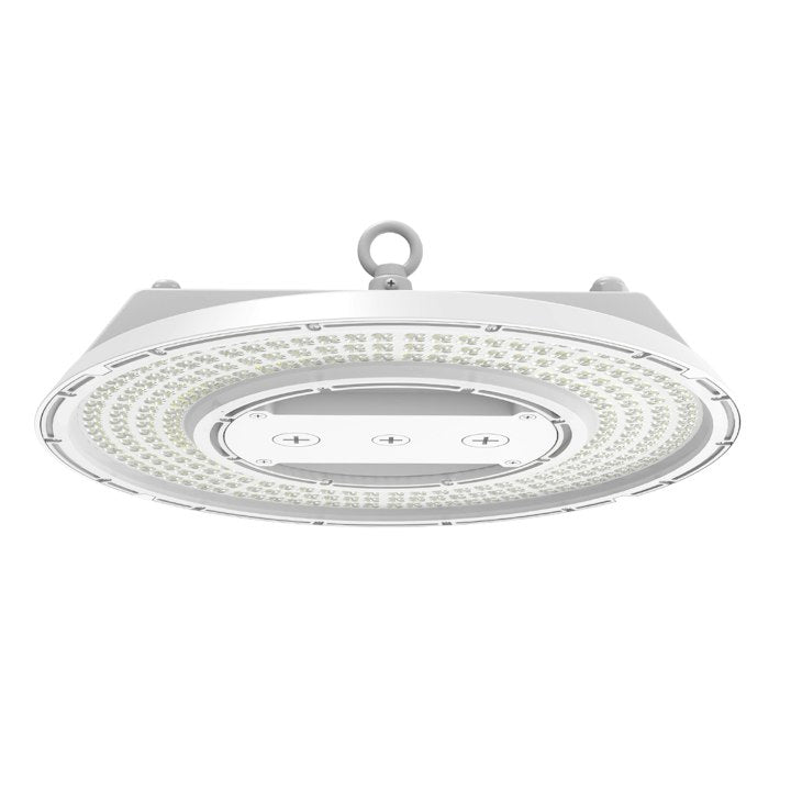 White UFO LED High bay in a white background