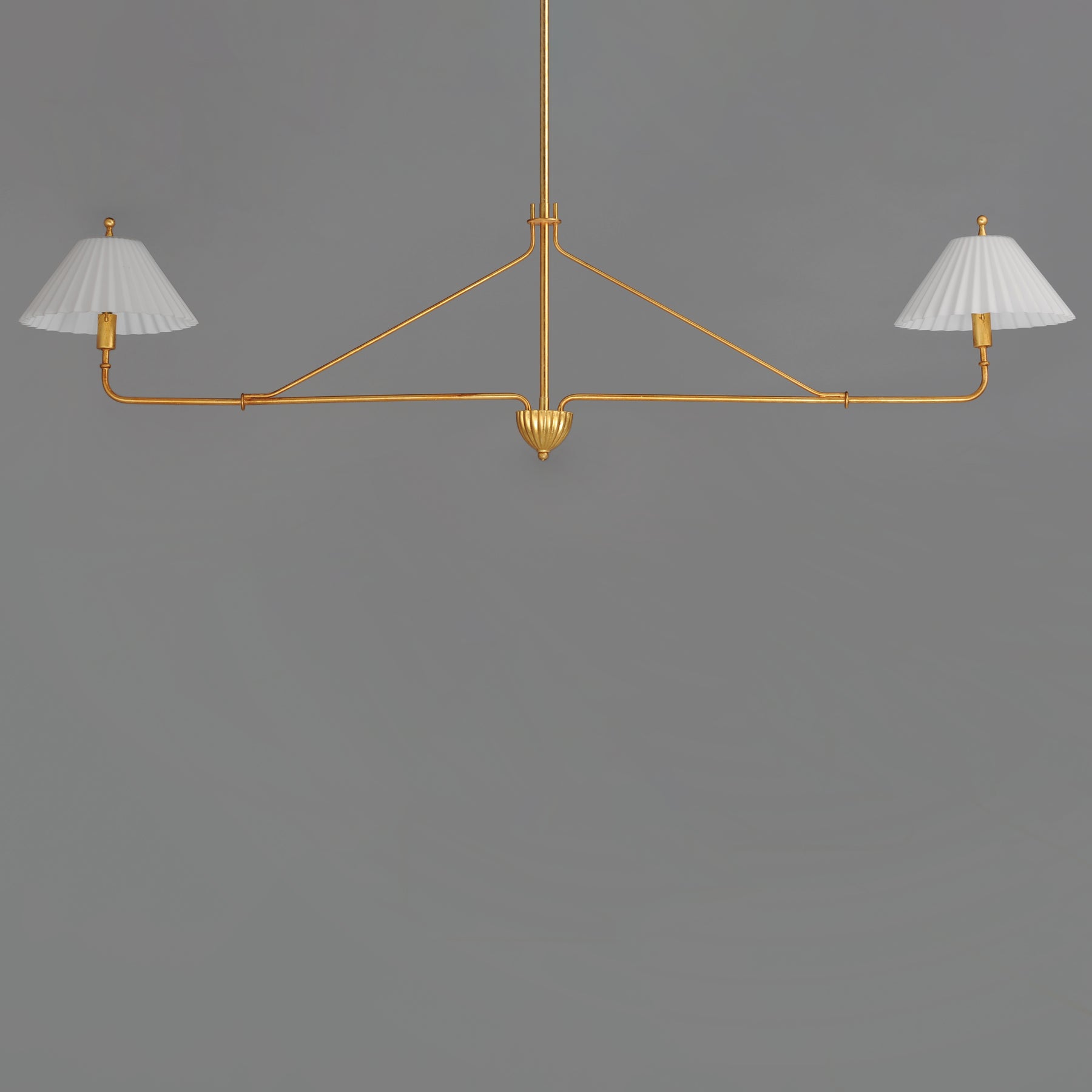 Kismet 2-Light Pendant, Gold Leaf