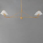 Kismet 4-Light Linear Pendant, Gold Leaf
