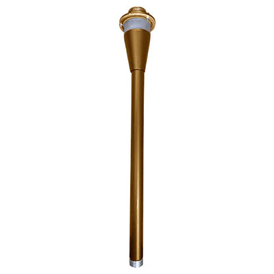 22in AA SERIES PATH LIGHT STEM RGBW PUSH BUTTON, Cap Option Available, Black, Antique Brass, or Oil-Rubbed Bronze