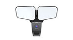 LED Security Floodlight, 20W, CCT Selectable, 120V, Smart Camera and Motion Sensor, Black or White Finish