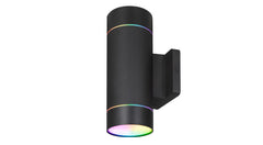 RGBW LED Outdoor Wall Cylinder, 30W, 2700-6500K, 120V