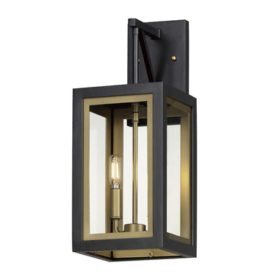 Neoclass 2-Light Outdoor Sconce, Black / Gold or White / Gold