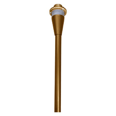 15in AA SERIES PATH LIGHT STEM RGBW PUSH BUTTON, Cap Option Available, Black, Antique Brass, or Oil-Rubbed Bronze