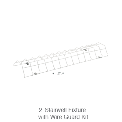 2 Foot LED Stairwell Light, 3150 Lumens, 15W/20W/25W Selectable, 120-277V, CCT Selectable 3500K/4000K/5000K