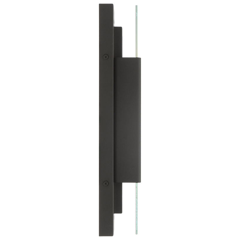 Bronze wall-mounted light fixture on a white background