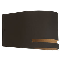 Vivre Outdoor LED Wall Mount, 3000K, 800 Lumens, 8W, 120V, Bronze or Satin