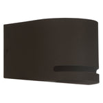 Bronze wall-mounted light fixture on a white background