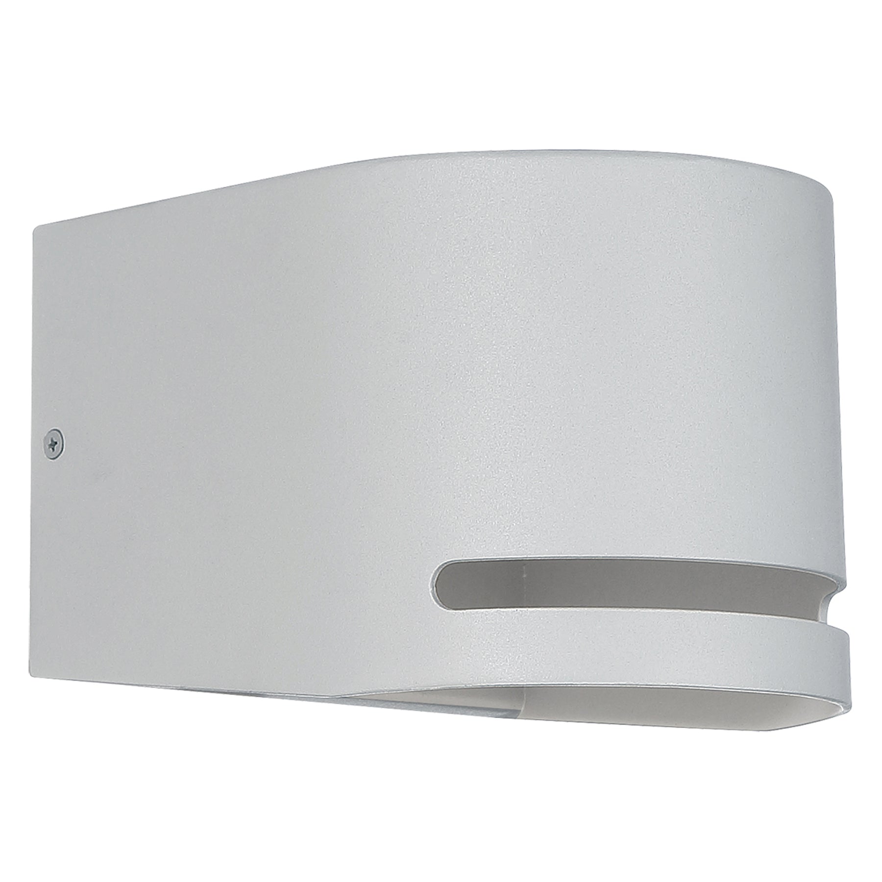 Satin wall-mounted light fixture on a white background