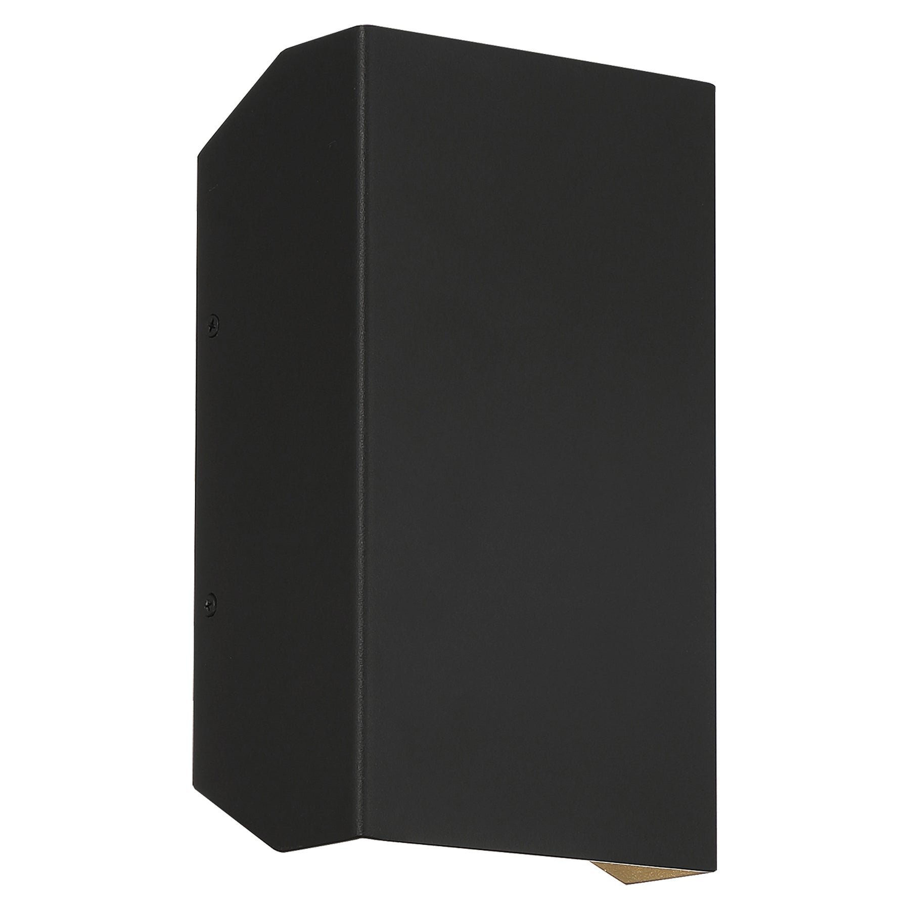 Black LED Wall Mount on a white background