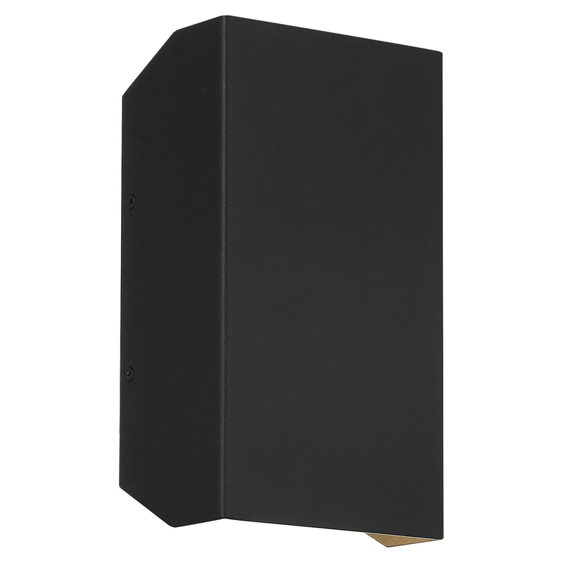 Black LED Wall Mount on a white background