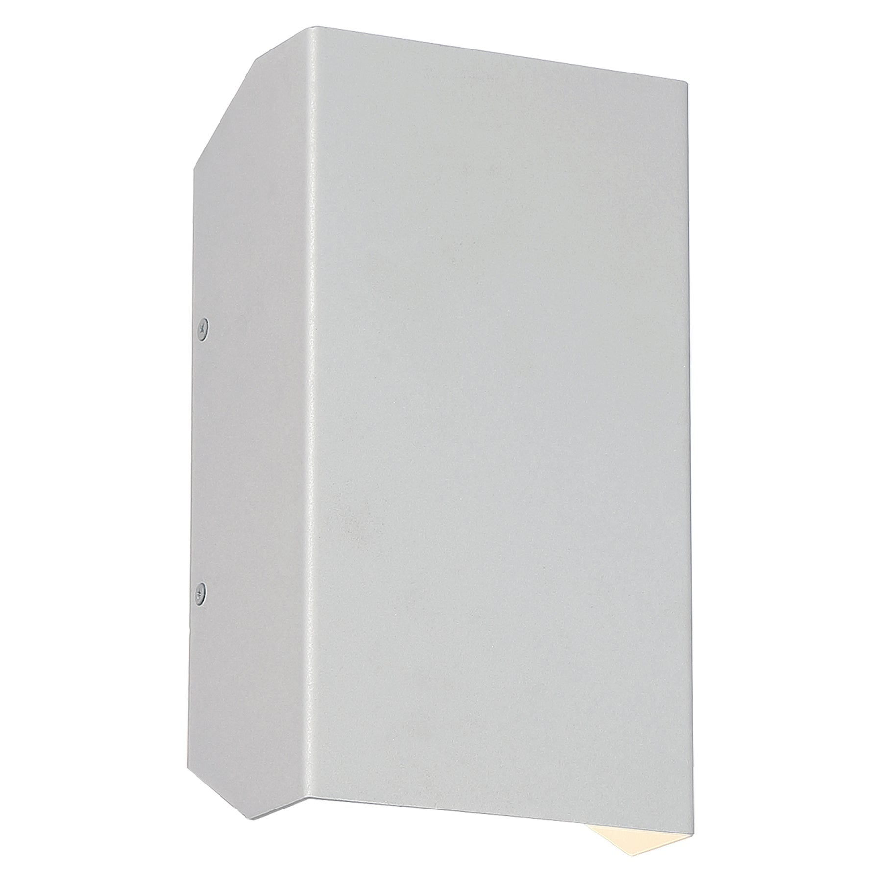 Satin wall-mounted light fixture on a white background