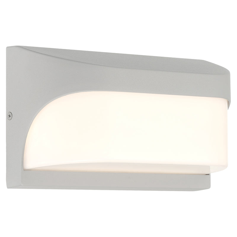 Satin wall-mounted light fixture on a white background