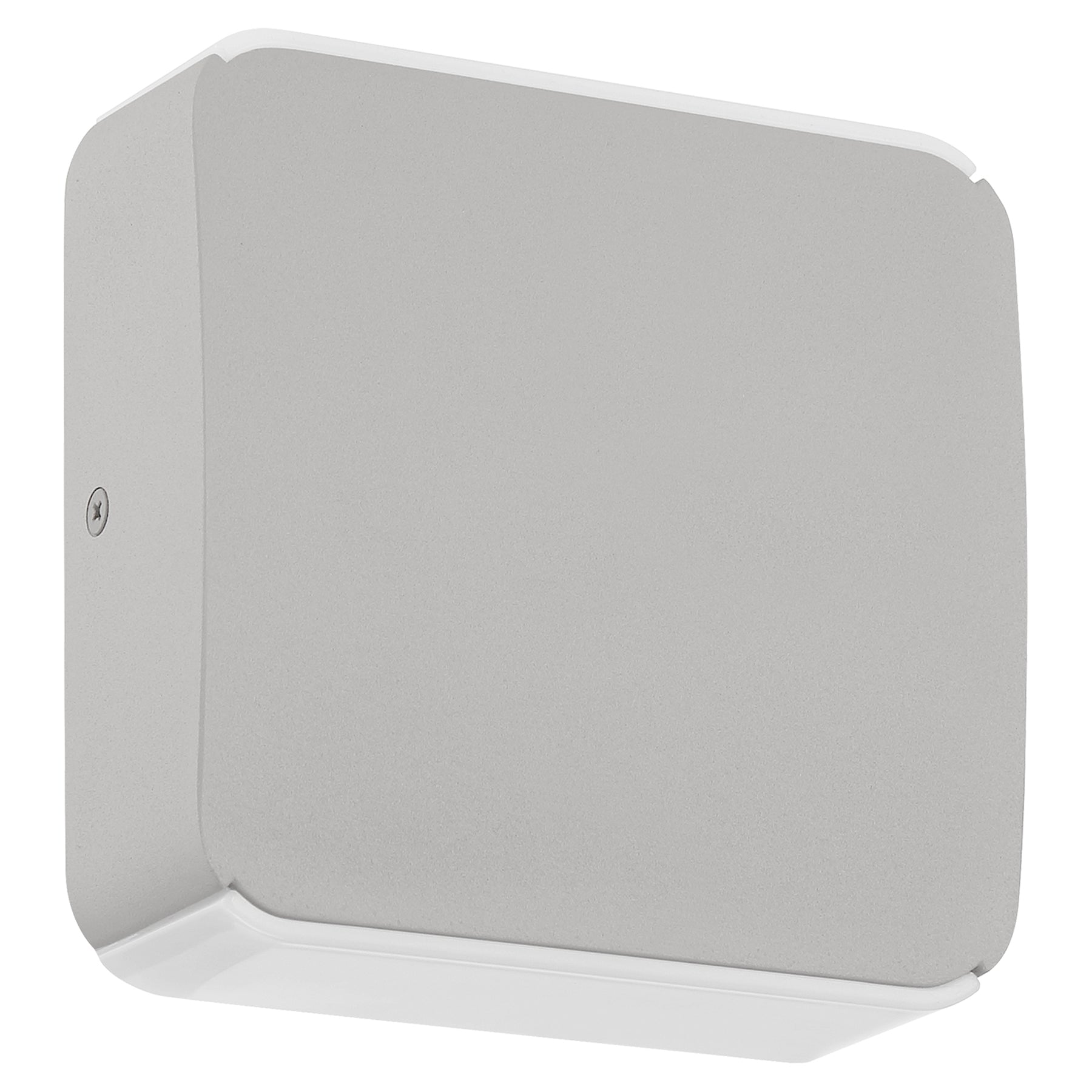 Satin outdoor wall light fixture on a white background