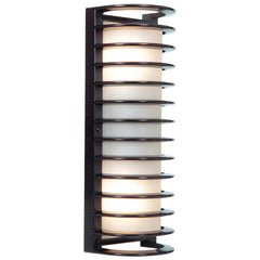 Bermuda 2 Light Outdoor LED Wall Mount, 3000K, 1600 Lumens, 20W, 120V, Bronze or Satin