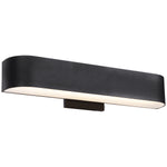 Modern black wall light fixture on a white background