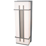 Square satin outdoor lamp with mesh design on a white background