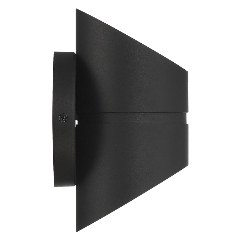 Black cylindrical light on a white background